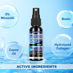 Tuymec Minoxidil spray applied to the scalp to support hair health.