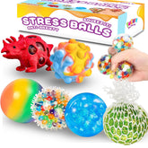 TwCare six-pack dinosaur stress balls offering desk-friendly relief and fun.