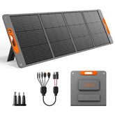 TWELSEAVAN 200W solar panel folded compact for easy transport and setup.