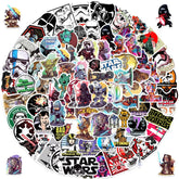TWGOGOTIC Star Wars stickers cover image shows 100 unique designs for versatile decorating