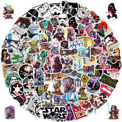 TWGOGOTIC Star Wars stickers cover image shows 100 unique designs for versatile decorating