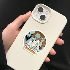 TWGOGOTIC Star Wars stickers waterproof on water bottle demonstrating durability