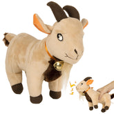 Twiddler Toys Screaming Goat Toy, 11-inch plush on desk, ideal for office pranks