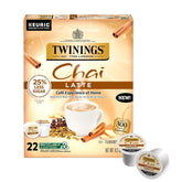 Twinings Chai Latte K-Cup Pods show creamy texture and warm spices for a comforting cup