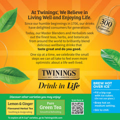 Aromatic steam rising from Twinings decaf green tea K-Cup during brewing