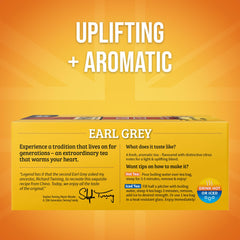 Twinings Earl Grey with bergamot citrus aroma enhances afternoon tea moments.