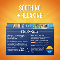 Twinings Nightly Calm cup ready: hot or iced with soothing aroma.