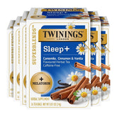 Twinings SleepPlus tea box front for a calming evening ritual