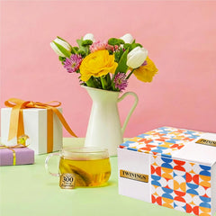 Individually wrapped Twinings tea bags preserve freshness