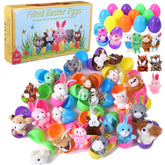 Twister.CK Easter egg with mini plush animals ready for kids' treasure hunts.