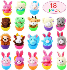 Twister.CK Easter eggs prefilled with mini plush animals for kids