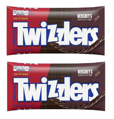 Twizzlers chocolate flavored twists two-pack on pantry shelf for easy snacking