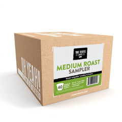 Two Rivers Coffee medium roast pods ready for K-Cup brewers, including 2.0 compatibility.