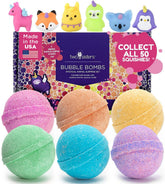 Two Sisters Mystical Bath Bombs six-pack in vibrant colors for kids bath time