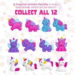 Two Sisters Unicorn Bath Bombs with surprise inside offer collectable toys for kids.