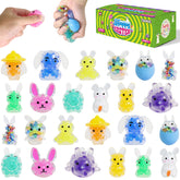 TXGNuc Easter bunny squishies 24-pack for baskets and play.