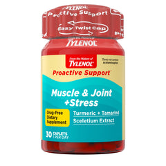 Tylenol Proactive Support bottle for joint comfort and flexibility.
