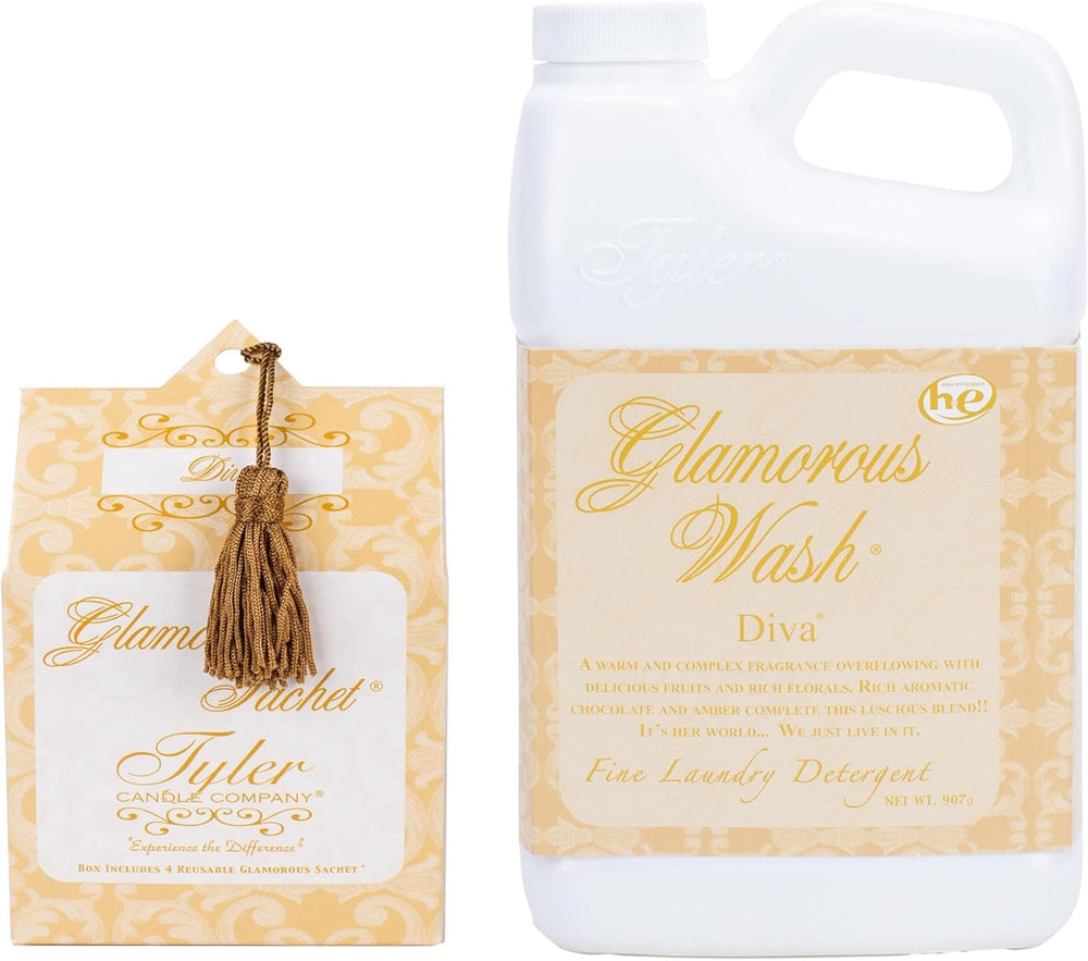 TYLER Liquid Glamorous Wash Diva bottle 907g for premium laundry fragrance