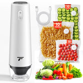 Tynjuov vacuum sealer on kitchen counter demonstrating compact chef-design for quick sealing