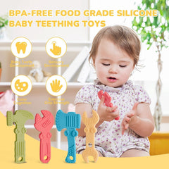 TYRY.HU wrench teether is easy to grip and chew for teething relief.