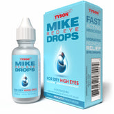Tyson 2.0 Mike Red Eye Drops bottle close-up for on-the-go relief.