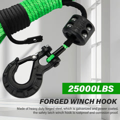 TYT forged steel winch hook rated to 25,000 lbs.