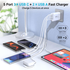 TZBAY compact charger block with fireproof ABS+PC housing