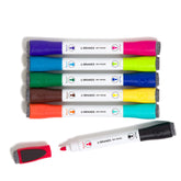 U Brands fine-tip markers with magnetic caps ready on a whiteboard for easy access