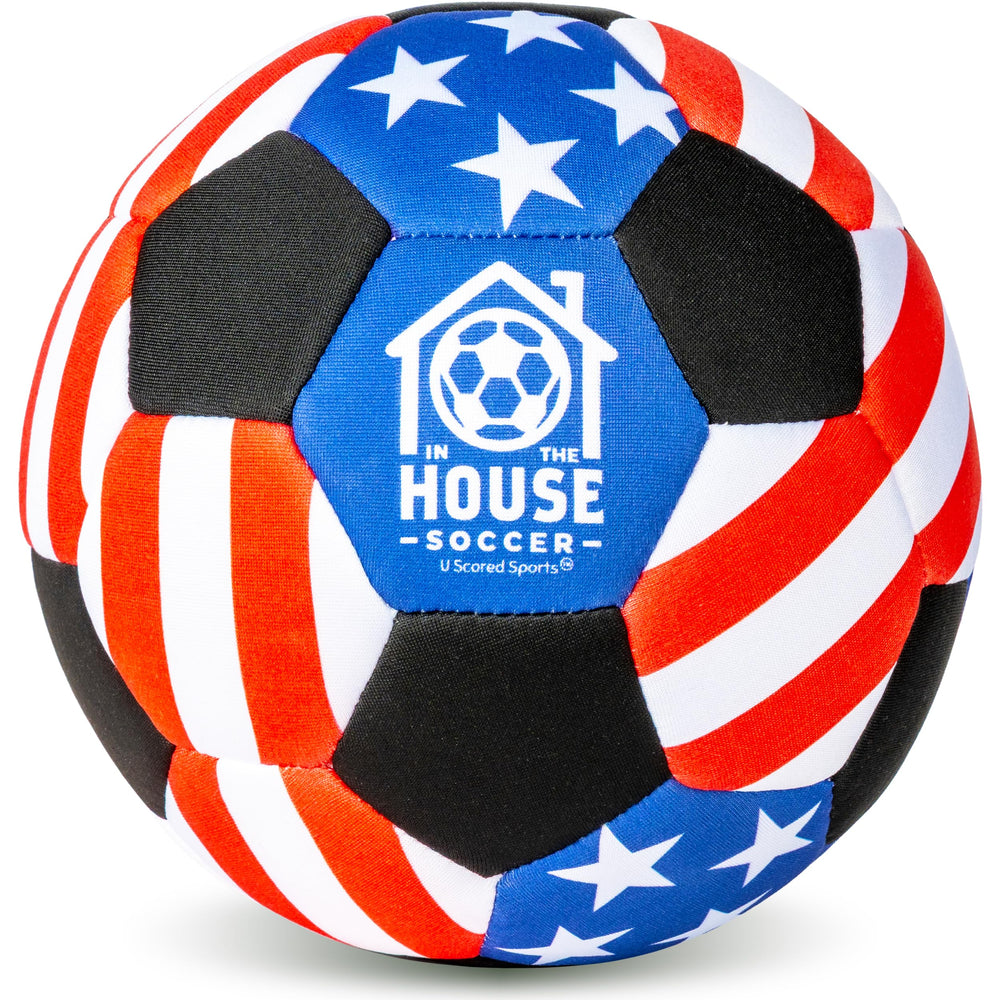 U Scored Sports in-house soccer ball with padding for safe indoor play