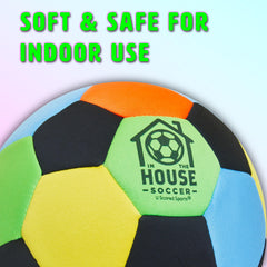 U Scored Sports In The House Soccer Ball bright colors ready for rainy day practice