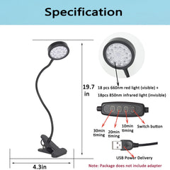 U4GLORY red light therapy panel in use on body for targeted comfort