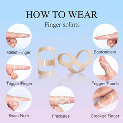 UAKIKAU oval finger splint worn on finger demonstrates discreet daily support