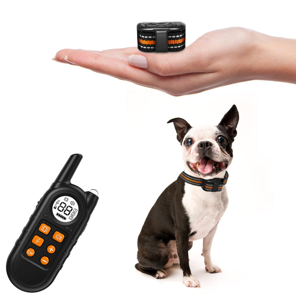 UbaNinva tiniest dog shock collar with compact design improves control for tiny dogs