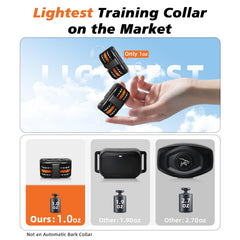 UbaNinva waterproof IPX7 collar survives rain during outdoor training