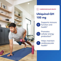 Ubiquinol-QH label packaging highlights Kaneka Ubiquinol ingredients