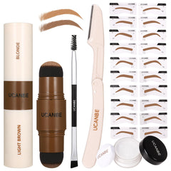 UCANBE dual-color eyebrow pomade for precise stamping and natural color.