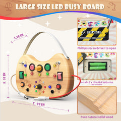 Natural wood with large rounded edges for safe toddler use