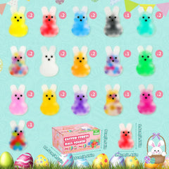 UDZRL bunny-shaped stress balls in vivid colors for Easter decor and mood lift.