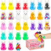 UDZRL Easter Bunny stress balls, 28-pack, portable fidget toys for quick relief.