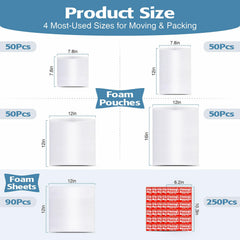 UEIVEDOS foam pouch 12x12 shields glassware from scratches in transit