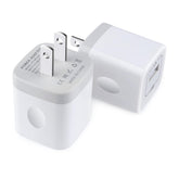 Uenlio USB Charger Block 2-pack White, ideal for reliable overnight charging.
