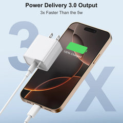 UGVV dual-pack 20W USB-C wall chargers for home or travel.