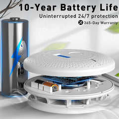 Uingarm detector 85dB alarm provides clear alerts, especially at night