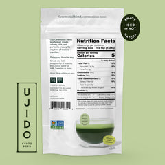 Ujido Path of Zen matcha powder close-up with vibrant color