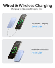 ULiXWH 18N magnetic hold snaps securely onto the phone for stable charging.