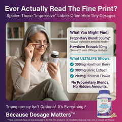ULTALIFE hawthorn berry capsules highlighting circulation support