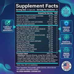 Closeup of ULTALIFE Saw Palmetto capsules for easy daily intake