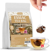 ULTHMOK Premium Essiac tea bags in pyramid sachets for easy brewing.