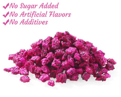 ULTHMOK dragon fruit dried cubes in yogurt for fruity boost