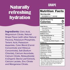 Ultima Replenisher daily electrolyte grape scoop measures the serving